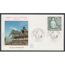 Francia Sobres Primer Dia FDC Yvert 2036 - Templo de Borobudur - Paris 1979