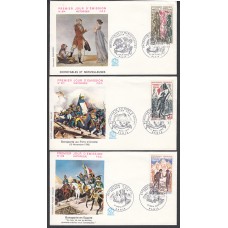 Francia Sobres Primer Dia FDC Yvert 1729/31 - Increíbles y maravillosos - Paris 1972