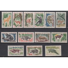 Costa de Marfil - Correo Yvert 211/20 ** Mnh (13 valores) Fauna