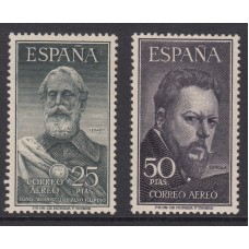 España II Centenario Correo 1953 Edifil 1124/5 * Mh