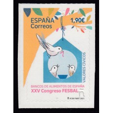 España II Centenario Correo 2021 Edifil 5478 ** Mnh  Banco de alimentos