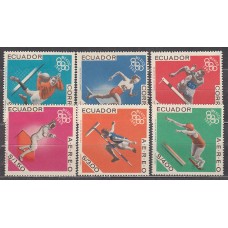 Ecuador - Correo 1967 Yvert 766/8+A.469/71 * Mh Deportes