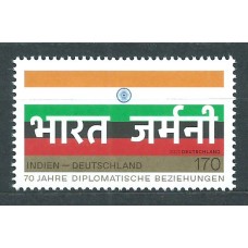 Alemania Federal Correo 2021 Yvert 3390 ** Mnh Emisión conjunta Alemania-India