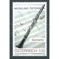 Austria Correo 2021 Yvert 3440 ** Mnh Clarinete - Música