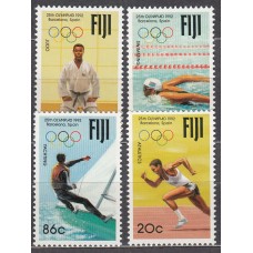 Fidji - Correo Yvert 674/7 * Mh Olimpiadas de Barcelona