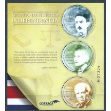 Costa Rica Hojas Yvert 82 ** Mnh Personajes