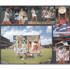 San Vicente-Grenadines - Correo Yvert 562/9+H.25 ** Mnh  Deportes tenis