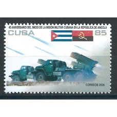 Cuba Correo 2020 Yvert 5922 ** Mnh 45 Aniversario de la misión Militar Cubana en Angola