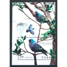 Cuba Hojas 2020 Yvert 365 ** Mnh Fauna - Aves - Palomas