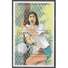 Cuba - Hojas 1966 Yvert 134 ** Mnh  Deportes tenis