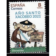 España II Centenario Correo 2021 Edifil 5488 ** Mnh Xacobeo