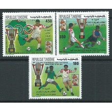 Tunez - Correo Yvert 1215/17 ** Mnh Deportes - Fútbol