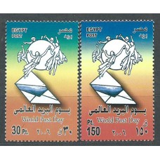 Egipto Correo 2006 Yvert 1947/48 ** Mnh Dia del correo