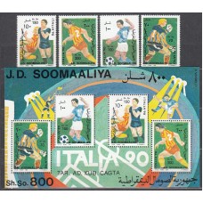 Somalia - Correo Yvert 365A/D+H.25 ** Mnh Deportes fútbol