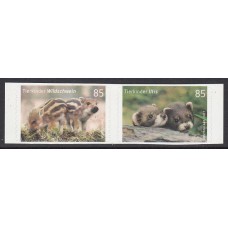 Alemania Federal Correo 2017 Yvert 3082/83A ** Mnh Cachorros Jabali y Iltis 2 valores adhesivos