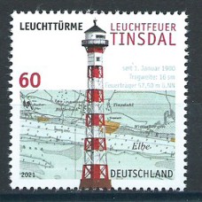 Alemania Federal Correo 2021 Yvert 3394** Mnh Faro Leuchtfever Tinsdal