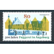 Alemania Federal Correo 2021 Yvert 3400 ** Mnh 500 Años Fuggerei en Ausburgo