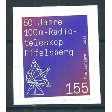 Alemania Federal Correo 2021 Yvert 3396 ** Mnh 100 m Radio Telescope adh de crnt