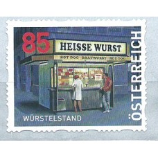 Austria Correo 2021 Yvert 3454 ** Mnh Würstelstand de rollo