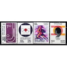 India - Correo Yvert 484/7 * Mh  Olimpiadas de Montreal