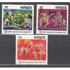 Malaysia - Correo Yvert 94/6 * Mh Deportes