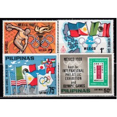 Filipinas - Correo 1969 Yvert 762/5 ** Mnh Deportes