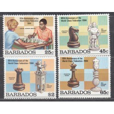 Barbados - Correo 1984 Yvert 600/3 * Mh  Ajedrez