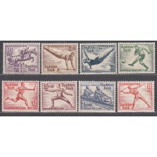 Alemania Imperio Correo 1936 Yvert 565/72 * Mh Juegos Olimpicos de Berlin