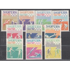 Albania Correo 1964 Yvert 707/16 * Mh  Deportes Juegos Olimpicos de Tokyo