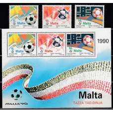 Malta - Correo 1990 Yvert 822/4+H.11 ** Mnh