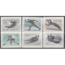 Austria - Correo 1963 Yvert 974/80 * Mh  Juegos Olimpicos Insbruck