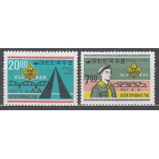 Corea del Sur - Correo 1967 Yvert 469/70 * Mh Scoutismo