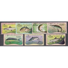 Cuba - Correo 1971 Yvert 1526/32 * Mh Fauna peces