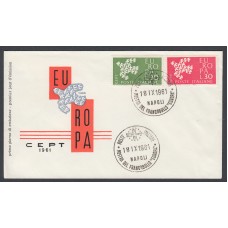 Italia Sobres Primer Dia FDC Yvert 858/859 - Europa Cept 1961 Napoli