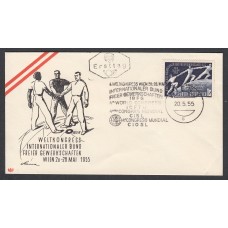 Austria Sobres Primer Dia FDC Yvert 851 - Congreso Internacional 1955