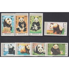 Mongolia - Correo 1990 Yvert 1765/72 ** Mnh  Fauna pandas