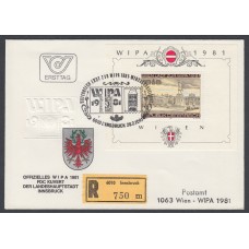 Austria Sobres Primer Dia FDC Yvert Hb 10 - WIPA 1981