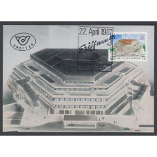 Austria Tarjetas Máximas Yvert 1708 - Arquitectura 1987