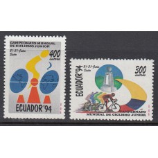 Ecuador - Correo 1994 Yvert 1303/4 ** Mnh Deportes ciclismo