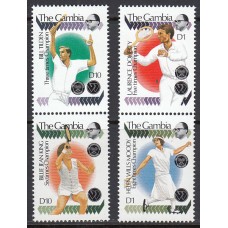 Gambia - Correo 1989 Yvert 956/9 ** Mnh  Deportes tenis