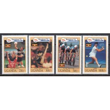 Uganda - Correo Yvert 904/7 * Mh Olimpiadas de Barcelona