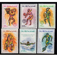 Surinam - Correo 1992 Yvert 1255/60 * Mh Deportes. Olimpiadas de Barcelona