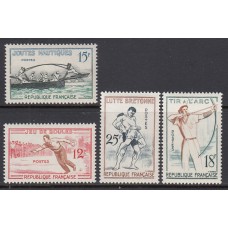 Francia - Correo 1958 Yvert 1161/4 * Mh Deportes