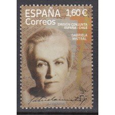 España II Centenario Correo 2021 Edifil 5514 ** Mnh  Gabriela Mistral