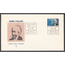 Finlandia Sobre Primer Dia FDC Yvert 606 - Topelius Nykarleby 1968