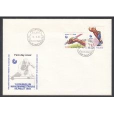 Finlandia Sobre Primer Dia FDC Yvert 893/894 - Deportes Atletismo - 1983