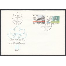 Finlandia Sobre Primer Dia FDC Yvert 960/961 - Juegos Olimpicos - 1986