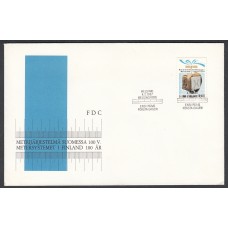 Finlandia Sobre Primer Dia FDC Yvert 976 - Exposiciones - 1987