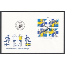 Finlandia Sobre Primer Dia FDC Yvert 1232/1233 - Deportes Atletismo - 1994