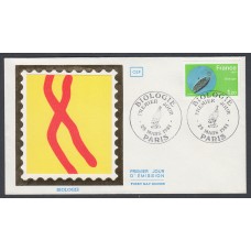 Francia Sobres Primer Dia FDC Yvert 2127 Seda - Biología Paris - 1981